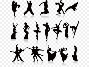 Dance Silhouette Poster - Dance silhouette vector Dance Silhouette Poster - Dance silhouette vector