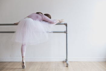 Dancer At Ballet Barre Dancer At Ballet Barre