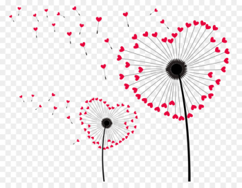 Dandelion Cartoon Illustration - Love dandelion Dandelion Cartoon Illustration - Love dandelion