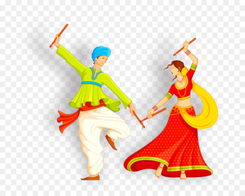 Dandiya Raas Garba Folk dance - Wedding invitation Bridegroom 