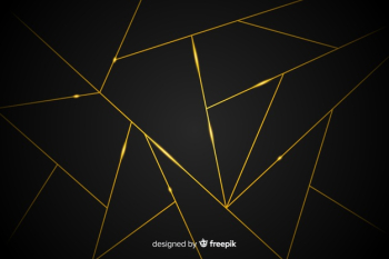 Dark background with golden lines Free Vector