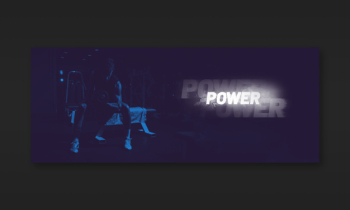 Dark fitness banner mockup Free Psd