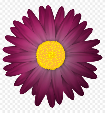 Dark Flower Transparent Png Clip Art Image - Clipart Flower Transparent