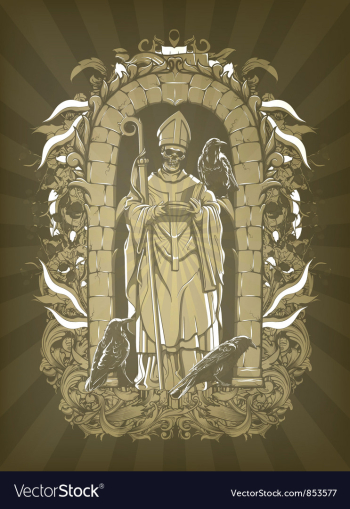 Dark gothic vector image Dark gothic vector image