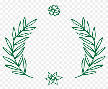 Dark Green Leaves Border - Leaf Border Vector Png