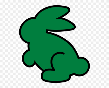 Dark - Green Rabbit Clipart Dark - Green Rabbit Clipart