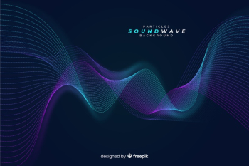 Dark sound particles wave background Dark sound particles wave background