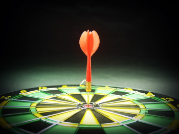 Dart Pin in the Middle of Dartboard Dart Pin in the Middle of Dartboard