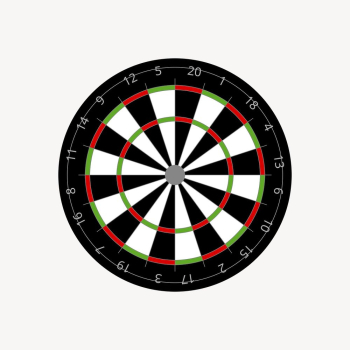 Dartboard clipart, entertainment illustration. Free | Free Photo - rawpixel