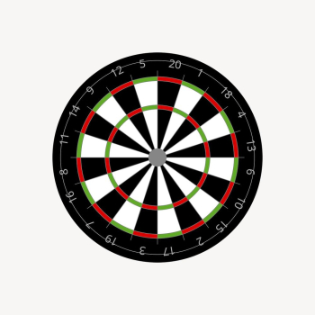 Dartboard clipart, entertainment illustration psd. | Free PSD - rawpixel