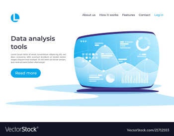 Data analysis research planning statistics vector image Data analysis research planning statistics vector image