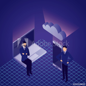 data network businessman data network businessman