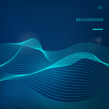 Data visualization dynamic wave pattern vector Data visualization dynamic wave pattern vector