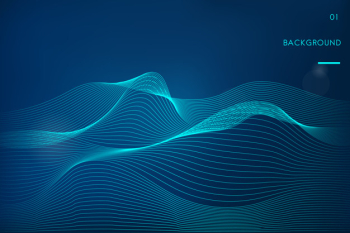 Data visualization dynamic wave pattern vector Data visualization dynamic wave pattern vector