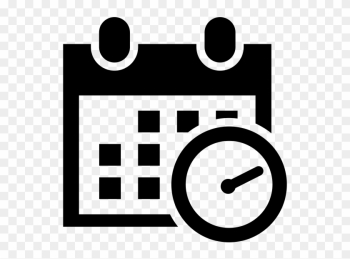 Date Clipart Work Schedule - Schedule Icon Png Black