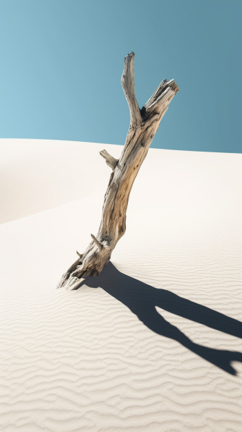 dead tree on desert