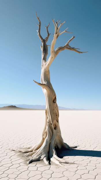 dead tree on desert