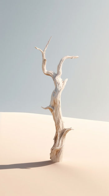 dead tree on desert