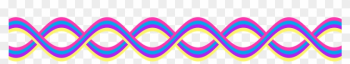 Decoration Clipart Squiggly Line - Colorful Border Lines Png