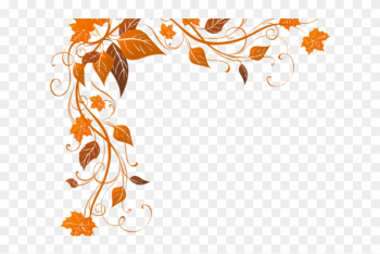 Decorations Clipart Autumn - Border Corner Frame Png