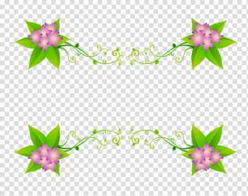 Decorative arts Flower , Dividing line transparent background PNG clipart