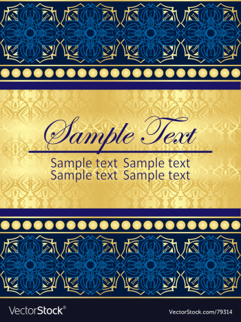 Decorative background vector image Decorative background vector image