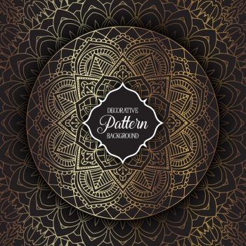 Decorative background with an elegant mandala design