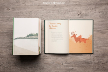 Decorative book mockup