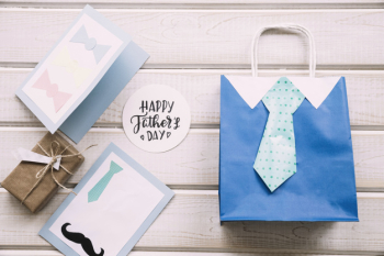 Decorative fathers day composition Decorative fathers day composition