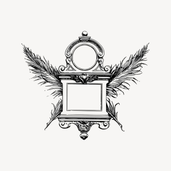 Decorative frame drawing, vintage illustration | Free Vector Illustration - rawpixel