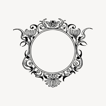 Decorative frame drawing, vintage illustration | Free Vector Illustration - rawpixel