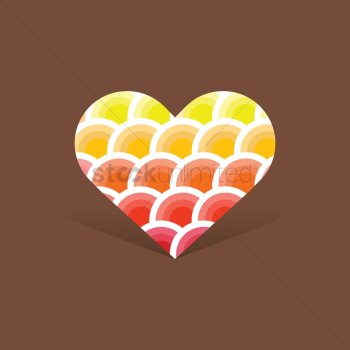 Decorative heart design Decorative heart design