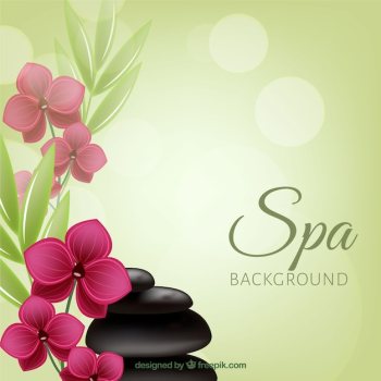 Decorative spa background Decorative spa background