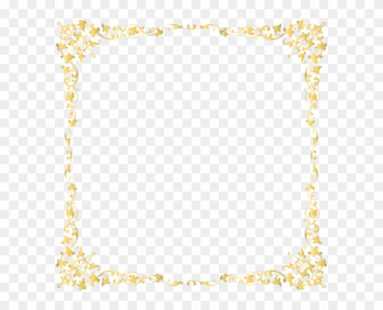 Decorative Transparent Border Png Image - Transparent Background Glitter Border