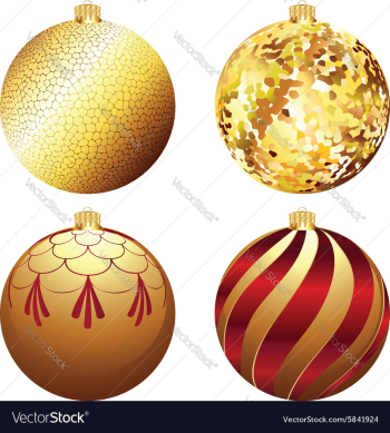 Decorative Xmas Balls vector image Decorative Xmas Balls vector image