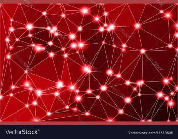 Deep burgundy red geometric background with mesh vector image Deep burgundy red geometric background with mesh vector image
