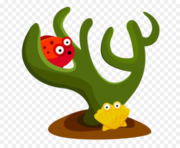 Deep sea creature Aquatic animal Cartoon Clip art - Seaweed shell 