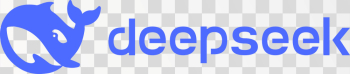 Deepseek AI, PNG horizontal transparent logo