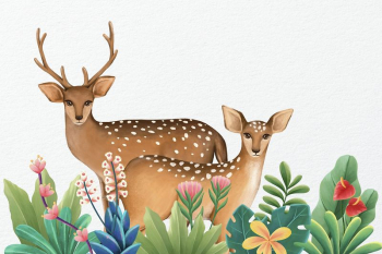 Deer background, beige design, animal | Free Photo Illustration - rawpixel Deer background, beige design, animal | Free Photo Illustration - rawpixel