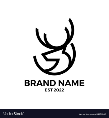 deer circle logo design deer circle logo design