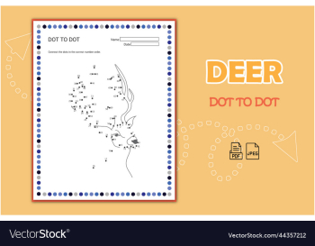 deer dot to dot deer dot to dot