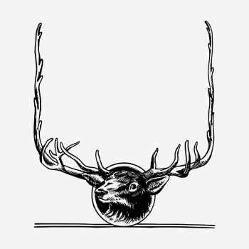 Deer frame illustration. Free public | Free Photo Illustration - rawpixel