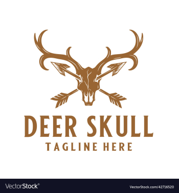 deer skull logo design deer skull logo design