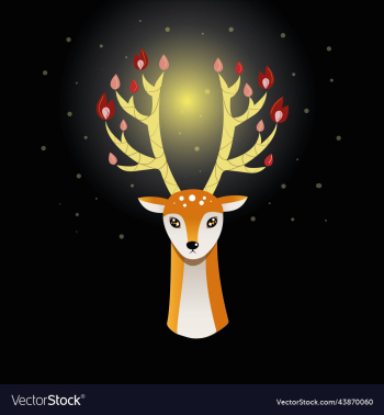 deer with glowing antlers deer with glowing antlers