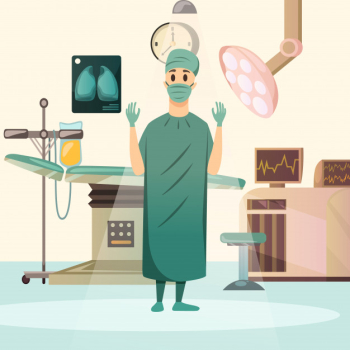 Defeat cancer surgery orthogonal composition Free Vector Defeat cancer surgery orthogonal composition Free Vector