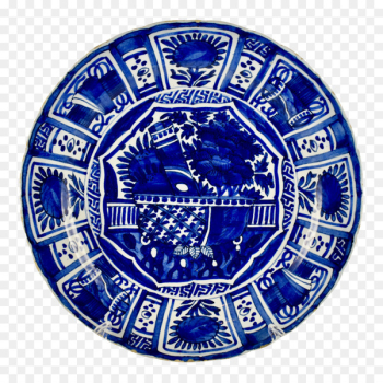Delftware Cobalt blue 18th century Chinoiserie Plate - plate Delftware Cobalt blue 18th century Chinoiserie Plate - plate