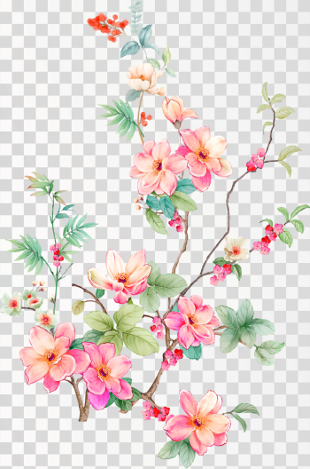Delicate Floral Arrangement with Pink Blossoms Delicate Floral Arrangement with Pink Blossoms