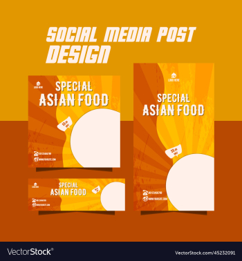 delicious food menu flyer or asian food