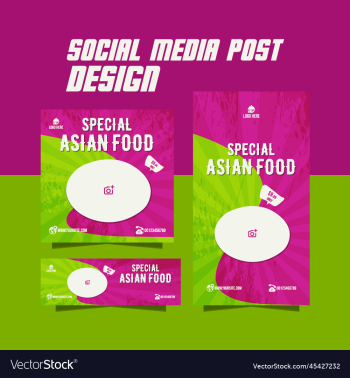 delicious food menu flyer or instagram food post