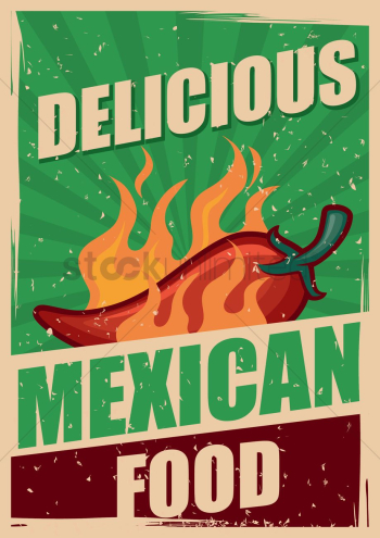 Delicious mexican food poster Delicious mexican food poster